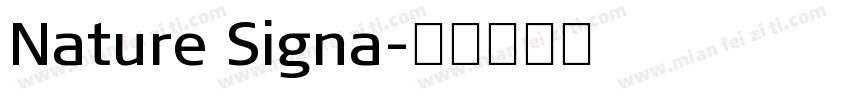 Nature Signa字体转换